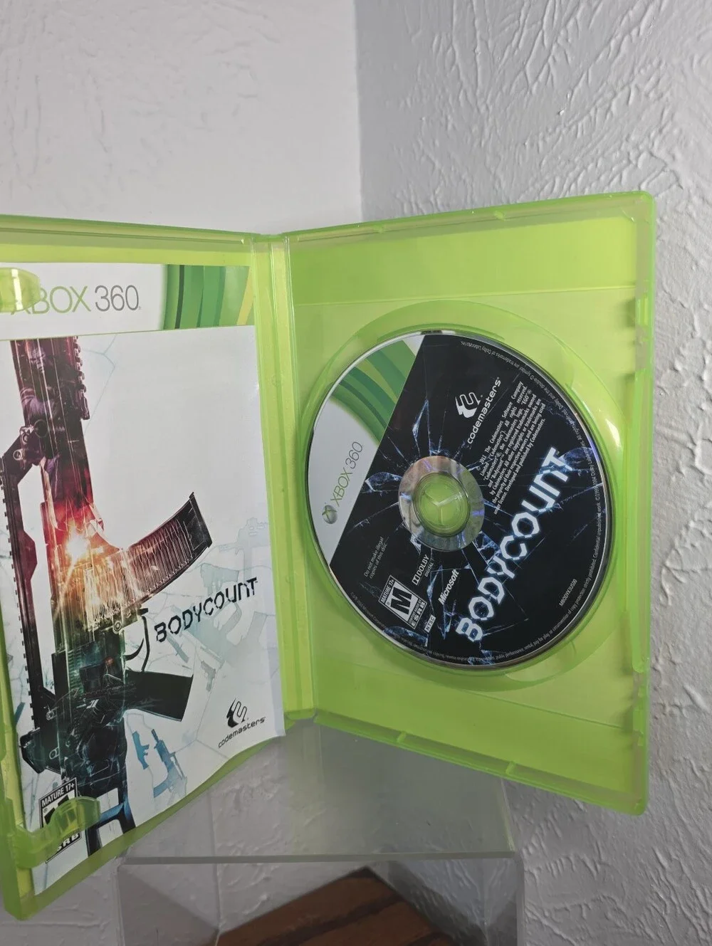 Bodycount CIB Complete Microsoft Xbox 360 Video Game Blockbuster Sticker